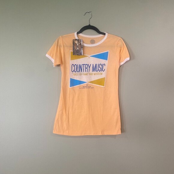 NWT Country Music Hall of Fame Ringer Tee - Picture 1 of 4